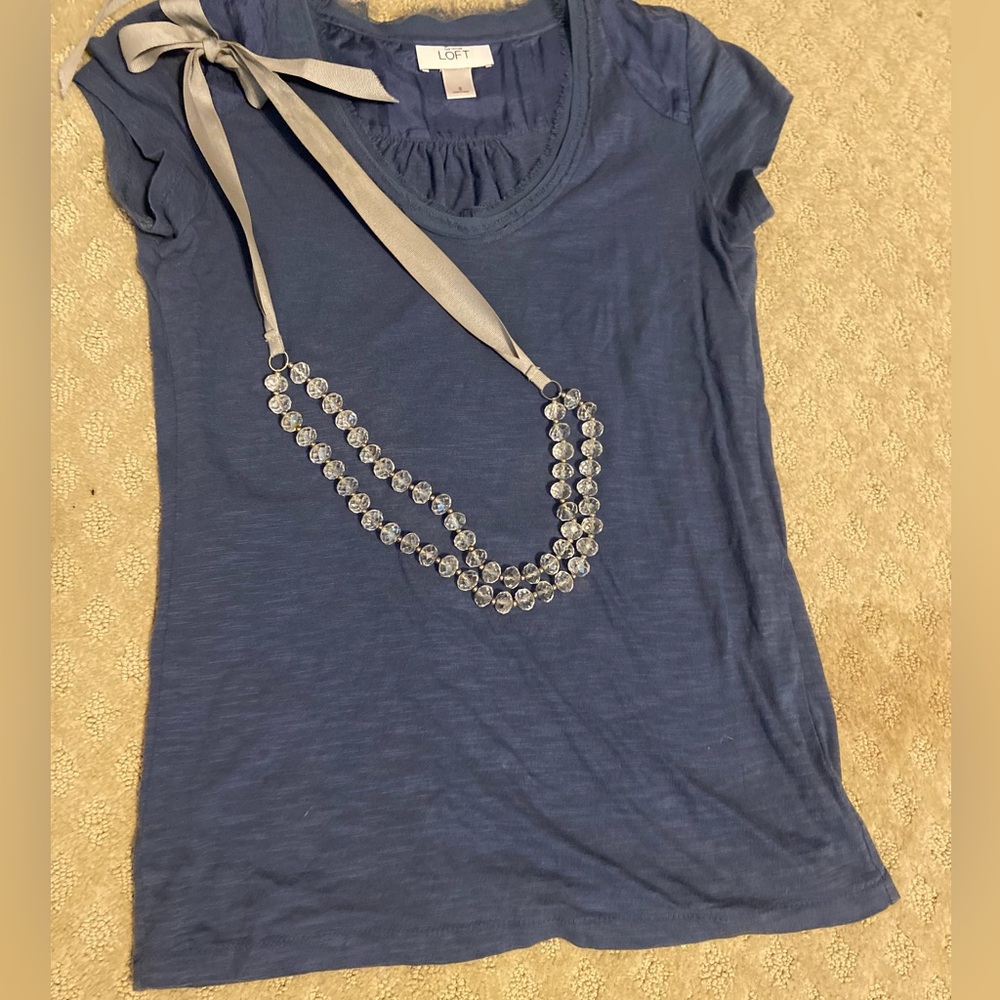 Slate blue fashion t-shirt
